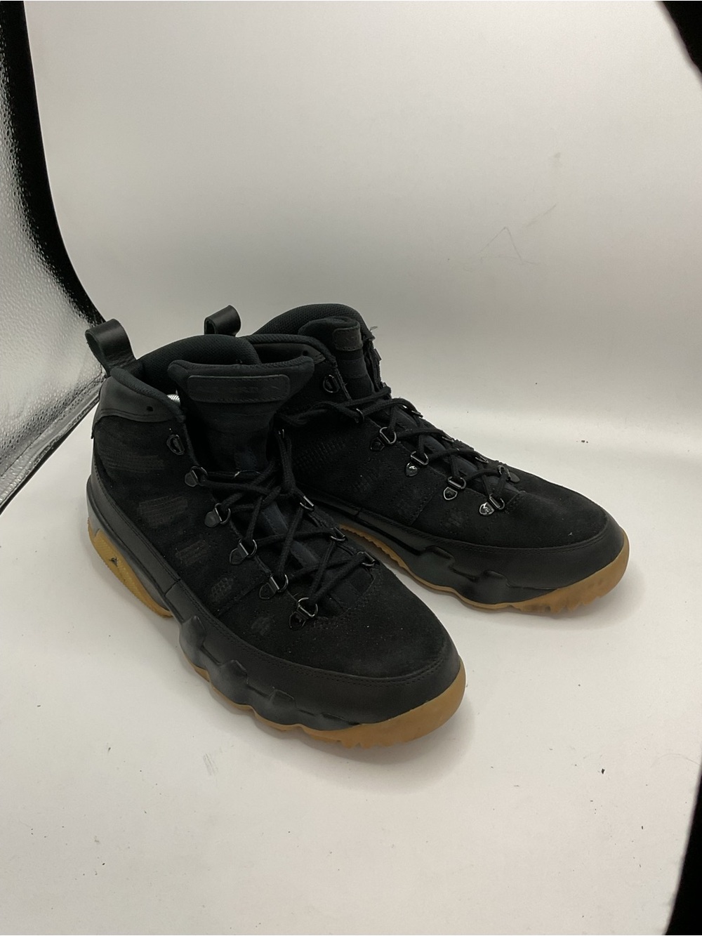 Jordan Men's Black High-Top Sneakers with Gum Outsole